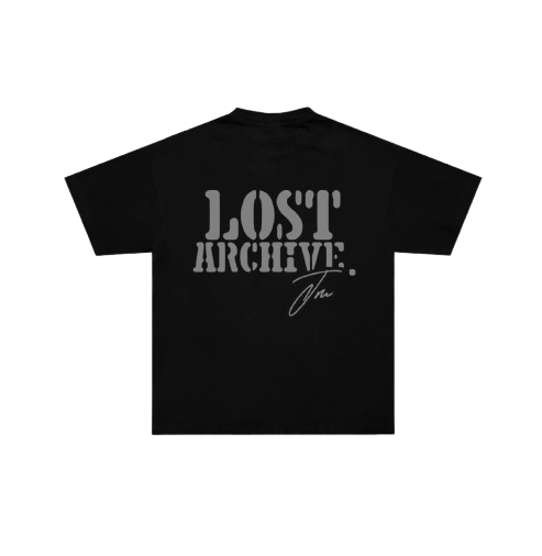 JM ARCHIVE 50. Oversized Black Tee